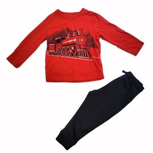 Jumping Beans Outfit - 24 Months - Black & Red